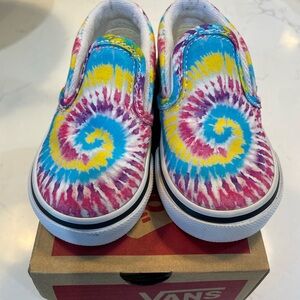 5C Toddler Vans Tie-Dye Slip-On Shoes